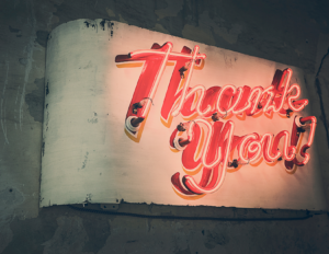 find time to say thank you